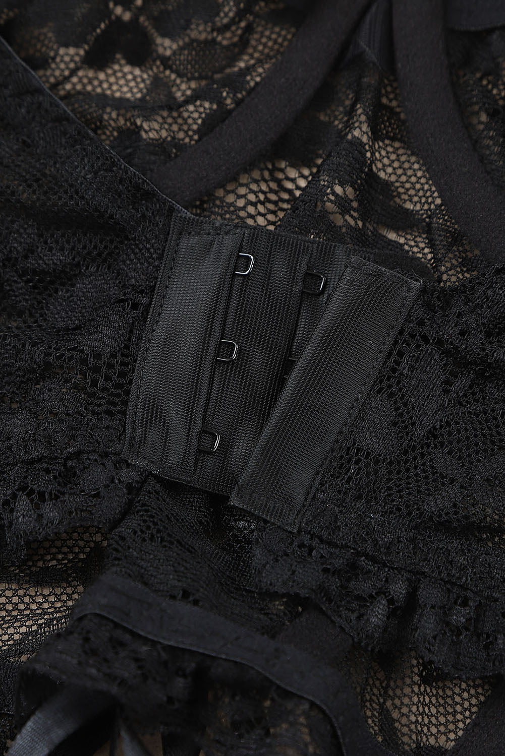 Lace-Up Lace Bralette